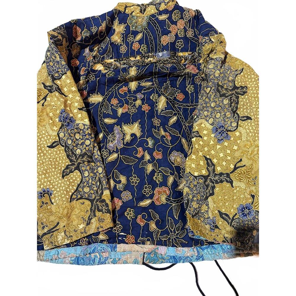 Vintage Reversible Batik Patchwork Jacket - image 7